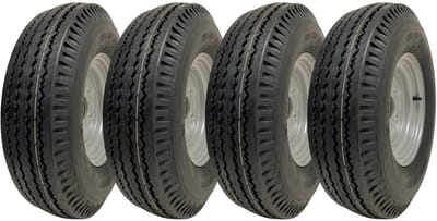 5.00-10 Aanhangwagenwielen, 4-laags, geschikt voor hoge snelheden en voor de openbare weg, 355 kg, Wanda P802 (set van 4)