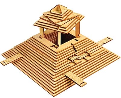 Puzzeldoos - Hersenkraker - Escape Room - Verborgen Compartiment - 63 Delen - Quest Piramide