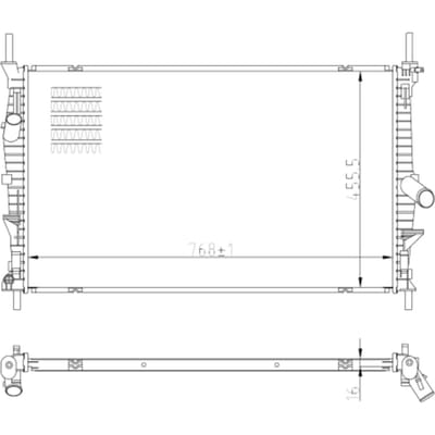 Radiator, motorkoeling NRF 59293