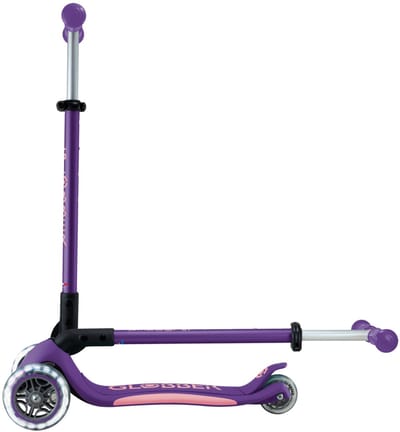 3-Wiel Step - Globber Primo Foldable Plus Lights Purple - paars - lichtgevende wielen - vouwbaar - in hoogte verstelbaar - vanaf 3 tot 9 jaar