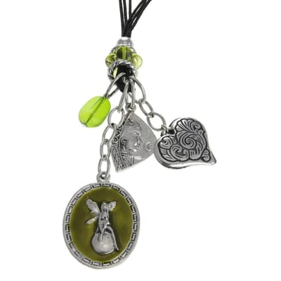 Behave - ketting met elfje hanger - nikkelvrij - cadeau in geschenkzakje - 41,5 cm