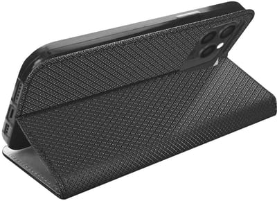 Jaym, Hoesje geschikt voor Apple iPhone 15 Pro Max - Magnetisch Folio met Standaard, Zwart