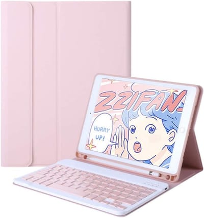 Toetsenbordhoes voor iPad Pro 11 inch en iPad Air 10.9 inch met potloodhouder en draadloos toetsenbord