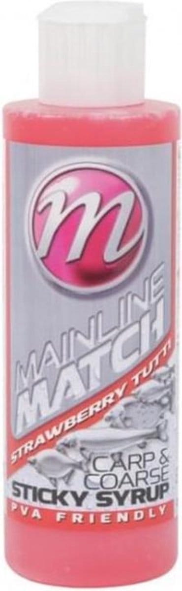 Mainline Carp & Coarse - Sticky Syrups  - Strawberry Tutti - 250ml - Rood