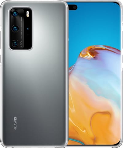 Hoesje - Geschikt voor Huawei P40 Pro - Sterk & Shockproof - Hoes Cover - Siliconen Case - Telefoonhoesjes - Transparant