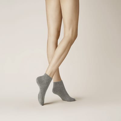 Kunert HOMESOCKS Dames Sokken - Lichtgrau - Maat 35-38