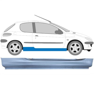 Volledige dorpel voor Peugeot 206 206+ 1998-2012 / Rechts