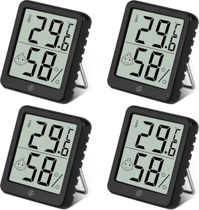Temperatuurmeter Binnen - Huisthermometer - Weerstation Binnen - Thermometer Binnen Digitaal - Kamer Thermometer - Binnenthermometer - Huisthermometer Binnen - Digitale Thermometer - Binnenshuis