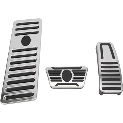 3 stuks Gasrem Pedaal Voetsteun Plaat Waterdicht Brandwerend Vervanging voor Maserati Ghibli 2014‑2017 white