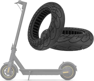 2 pc's 10 inch Soid Tyre Shock Absoption Tubeless Honeycomb Tyre for Ninebot Max G30