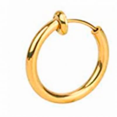 Fake Helix - Goudkleurig - Oorring - 12 mm- geen gaatje - Charme Bijoux