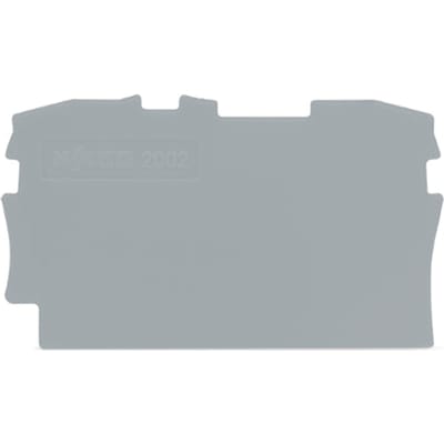 Wago TopJob S Eind En Tussenplaat Grijs - 2002-1291 [20 Stuks]