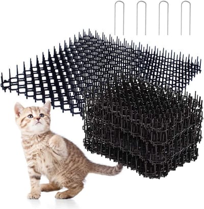 Effectieve Kat Afschrikking met 12 Stukken Bescherming - Anti-Kat Doornnet voor Tuin, Meubels en Waardevolle Voorwerpen