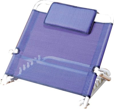 Garcia - Rugsteun voor in bed - inclusief kussen - verstelbaar in 5 standen - Blauw