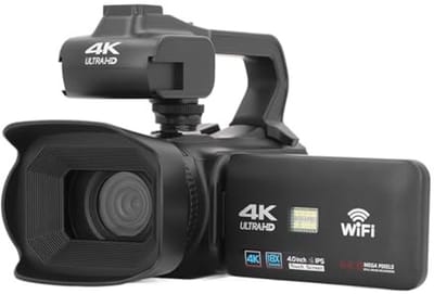 Allecto - 4K Videocamera - Vlogcamera - Met Nachtzicht - 64 MP Ultra HD - Digitale Zoom - Voor Creatieve Vloggers - Compact formaat