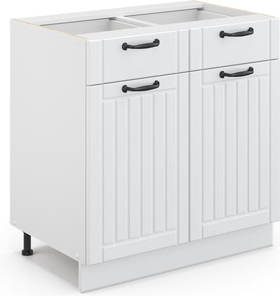 Vicco Fame-Line Badkamerkast – 80 x 82 cm zonder werkblad Wit Landhuis