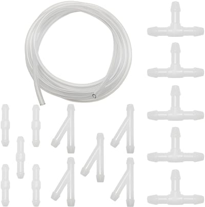Dailygoods- Ruitenwissers Set 5m - Slangreiniger - 15 Stuks - Aansluitingen T/Y/I-type - Eenvoudig te Vervangen - Hoogwaardig Afdichtingseffect - Wisserslang
