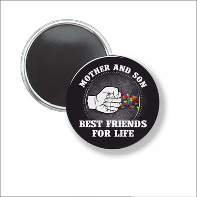 Button Met Magneet 58 MM - Mother And Son - NIET VOOR KLEDING