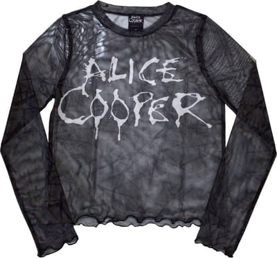 Alice Cooper - Dripping Logo Crop top - XXS - Zwart
