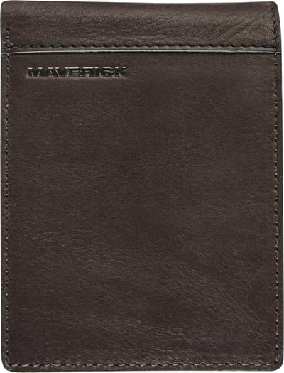 Maverick Billfold anti skim met kleingeld bruin