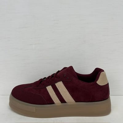 Leuke sneakers met retrozool rood Rood / 36