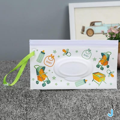 Sac de rangement portable pour lingettes humides pour bébé, boîte à mouchoirs, écologique, réutilisable, à clapet, pour lingettes nettoyantes pour bébé, hygiène