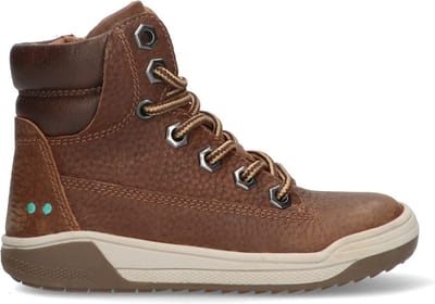 BunniesJR Remco Rock Jongens Veterboots - Bruin - Leer - Veters
