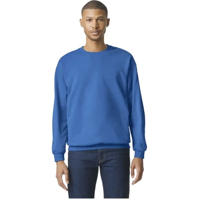 Gildan - Softstyle Midweight Fleece Crewneck Sweater - Royal maat M