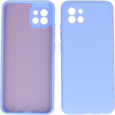 Hoesje Geschikt voor Samsung Galaxy A03 - Fashion Telefoonhoesje Backcover - Siliconen Hoesje - Paars