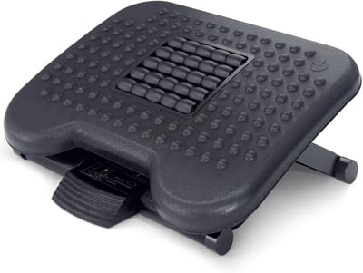 Ergonomische Voetensteun met Massagefunctie - Verstelbare Hoogte voor Bureau en Kantoor