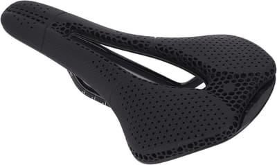 Fietsstoeltje - Fietszadel comfort - Comfortabel fietsen - 3D-print roosterstructuur - 31 x 18 x 7 cm - Zwart