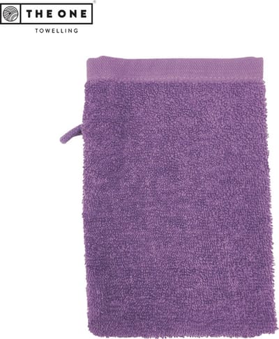 The One Towelling Washand - 16 x 21 cm - Washandje - 100% Katoen - Paars