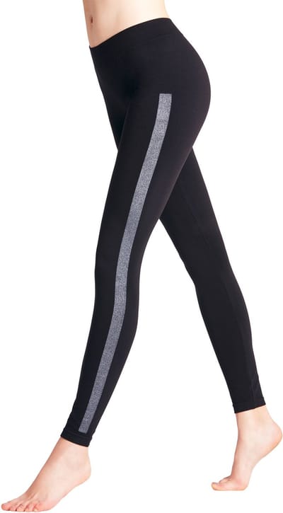 FALKE Clean Intensity ondoorzichtig naadloos materiaal legging dames zwart - maat XL 46-48