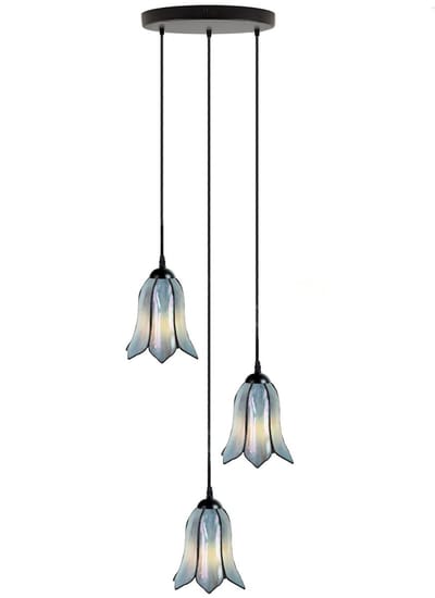 Tiffany Kroonluchter Gentian Blue 3 - Art Deco Trade