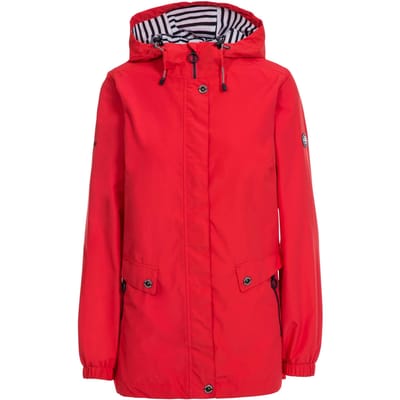 Trespass Dames/dames Flourish Waterproof Jasje (Rood)