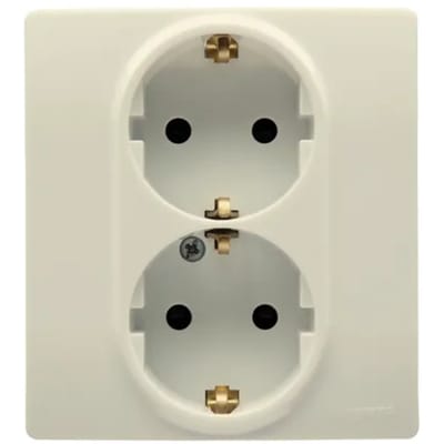 Legrand Inbouwstopcontact Niloé Randaarde 2-polig Wit Ip20
