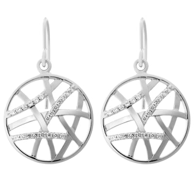 Orphelia 'Amabella' Dames 925 Sterling Zilveren Set: Ketting-Hanger + Oorbellen - Zilver SET-7098