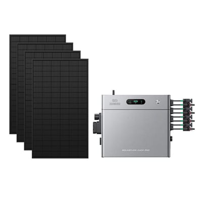 Zendure SolarFlow 2400 Pro - SolarFlow 2400 Pro (2.4 kWh) / Zonder batterij / 4*450W Bifacial Panel  (2340Wp Max)