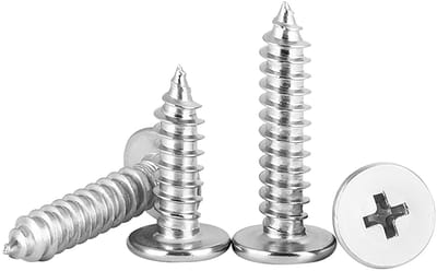 20 Stuks Zelftappende Schroeven M2 x 5mm, Kruiskop Houtschroeven, RVS Ultra Dunne Platte Kop, Perfect voor Meubelmontage en Klusprojecten