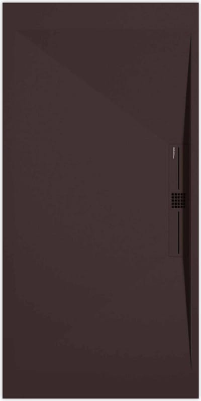Sanifun douchebak Stone Side Chocolate Smooth 1400 x 700 P