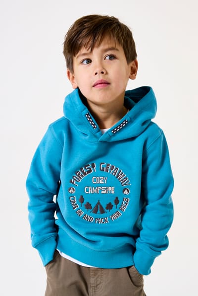 GARCIA Jongens Print Sweater Blauw Lange mouw