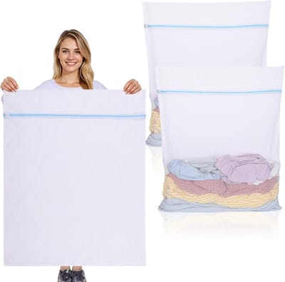 Waszakjes met rits-wastas-waszakkenset van mesh - 7-delige set met automatische ritssluiting - Geschikt voor damesondergoed, shirts, jurken, kousen en bh's - Beige