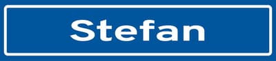 Fotofabriek Straatnaambord Stefan | Straatnaambord met naam | Cadeau Stefan