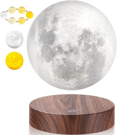 Levitating Moon Lamp - Magnetisch zwevende 3D Geprinte Maanlamp voor Huiskamer en Kantoor Decoratie