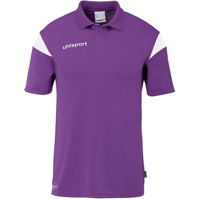 Uhlsport Squad 27 Polo Kinderen - Paars / Purple / Wit | Maat: 140