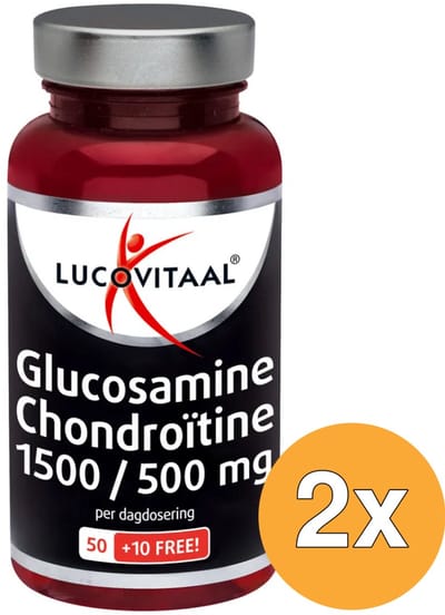 2x Lucovitaal Glucosamine Chondroïtine (60 tabletten)