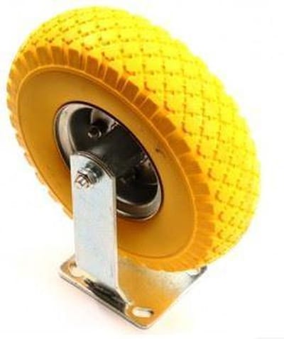 Bokwiel PU 3.00-4 - 80 kg - totale hoogte: 300 mm