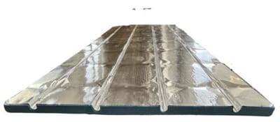 1 alu profielplaat wand/plafond verwarming h.o.h 15 - 0.72m2
