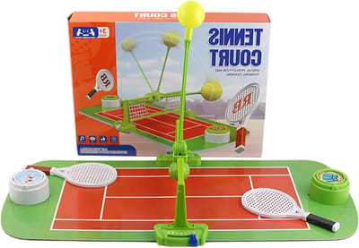 Draagbare Tennisset - Mini Pong - Gezinsspel Binnen - Bevordert Interactie - 35 x 26.5 cm - Meerdere Kleuren