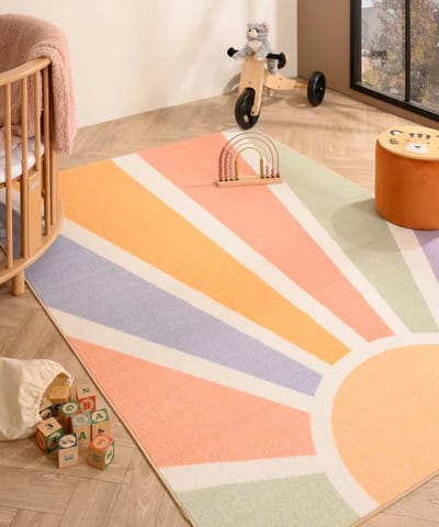 Kindervloerkleed zon - Joy multi 100x150